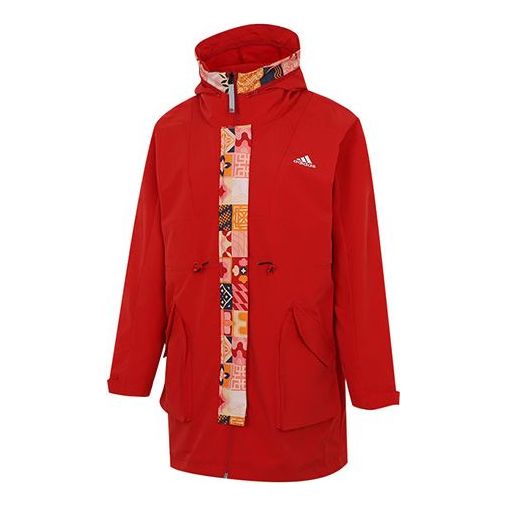 Парка adidas Originals adidas Limited Fleece Lined Hooded Jacket Червено | HI3263, 0