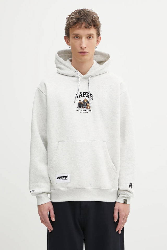 Aaper Laper Apes and Planet Earth Graphic Hoodie