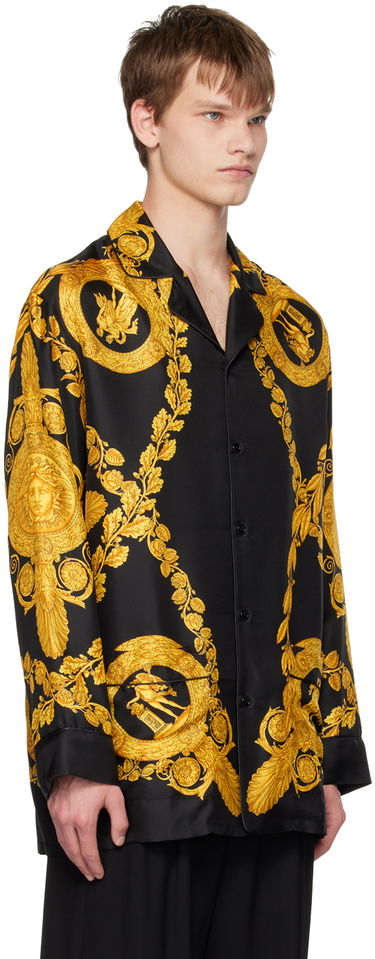 Риза Versace Baroque Print Pyjama Shirt Черно | 1005376 1A06980, 1