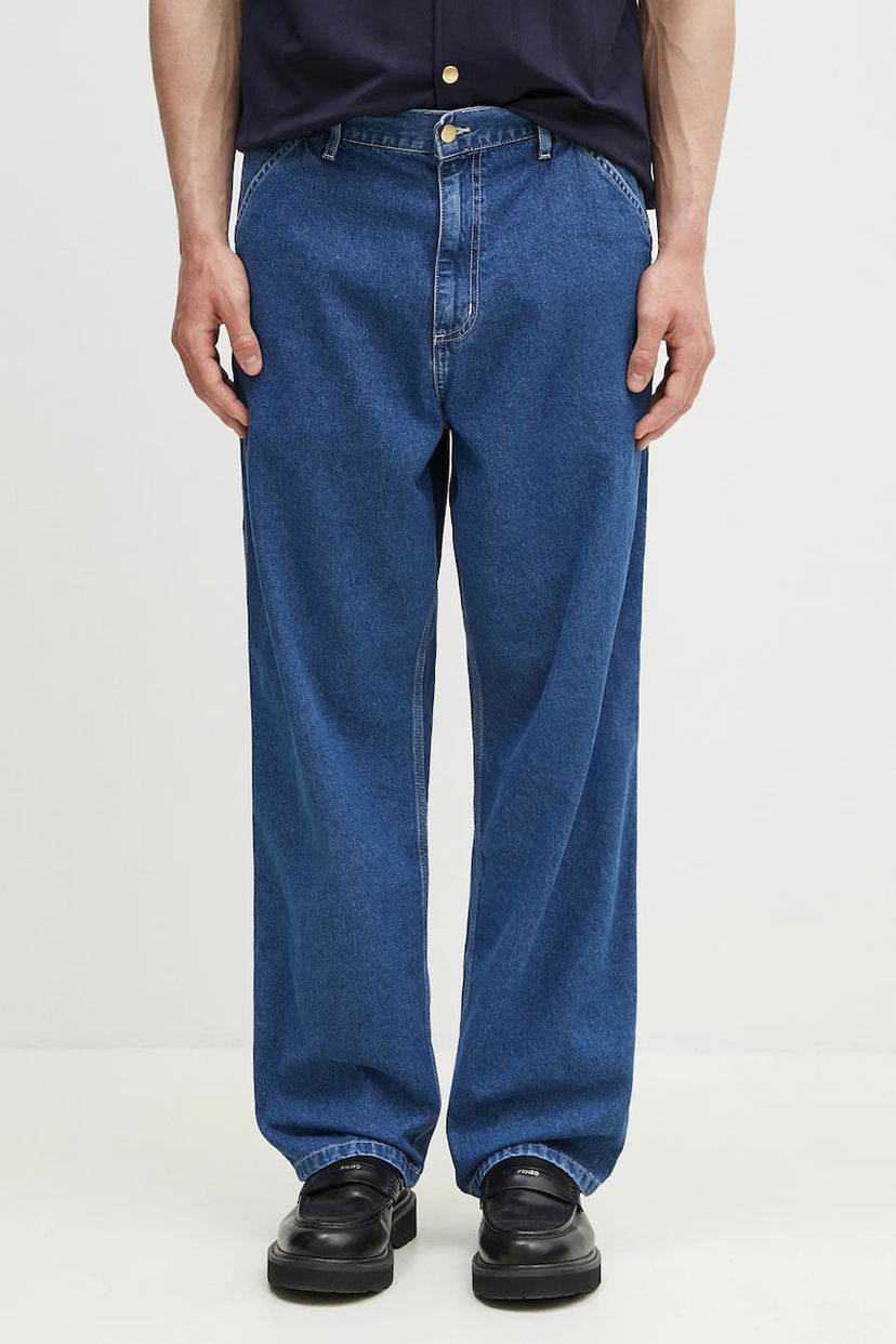 Дънки Carhartt WIP Carhartt WIP Single Knee Pant Синьо | I034864.106