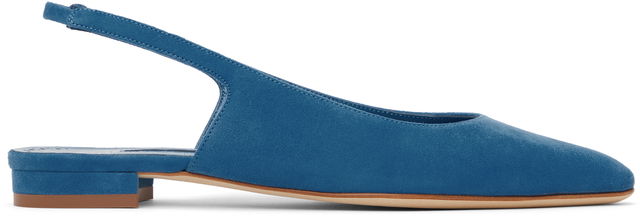 Manolo Blahnik Sawra Slingback Ballerina Flats