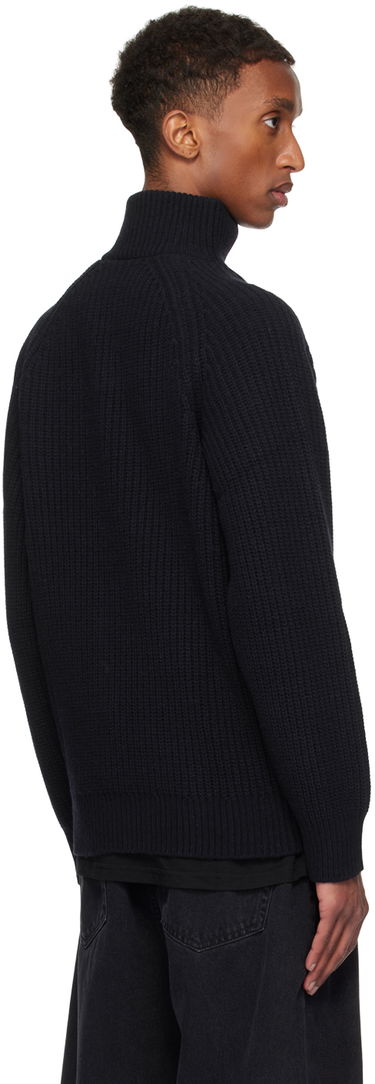Пуловер Carhartt WIP Ribbed Half-Zip Sweater Черно | I033913, 2