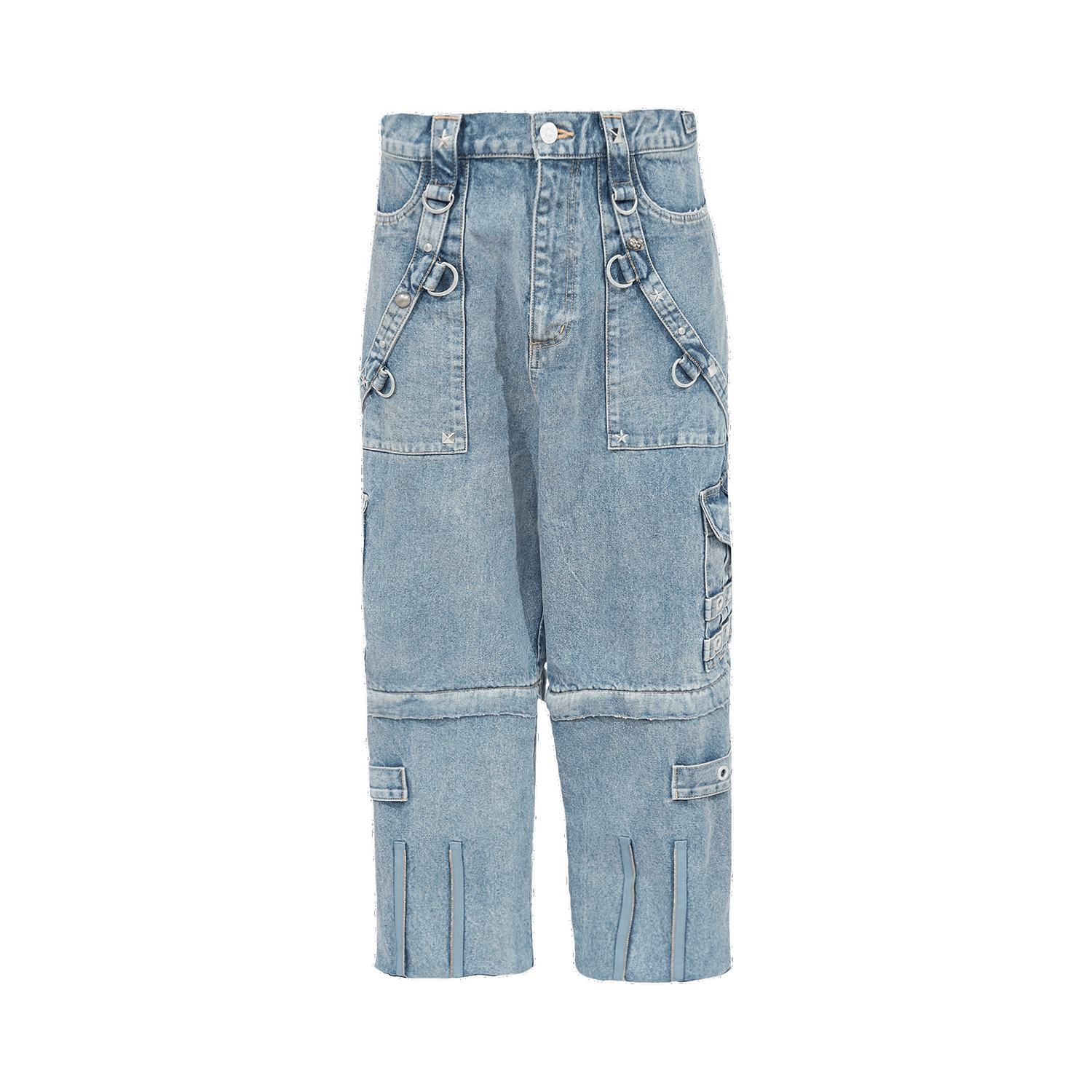 Дънки Balenciaga Raver Baggy Pants Синьо | 681703 TJW60 4012, 0