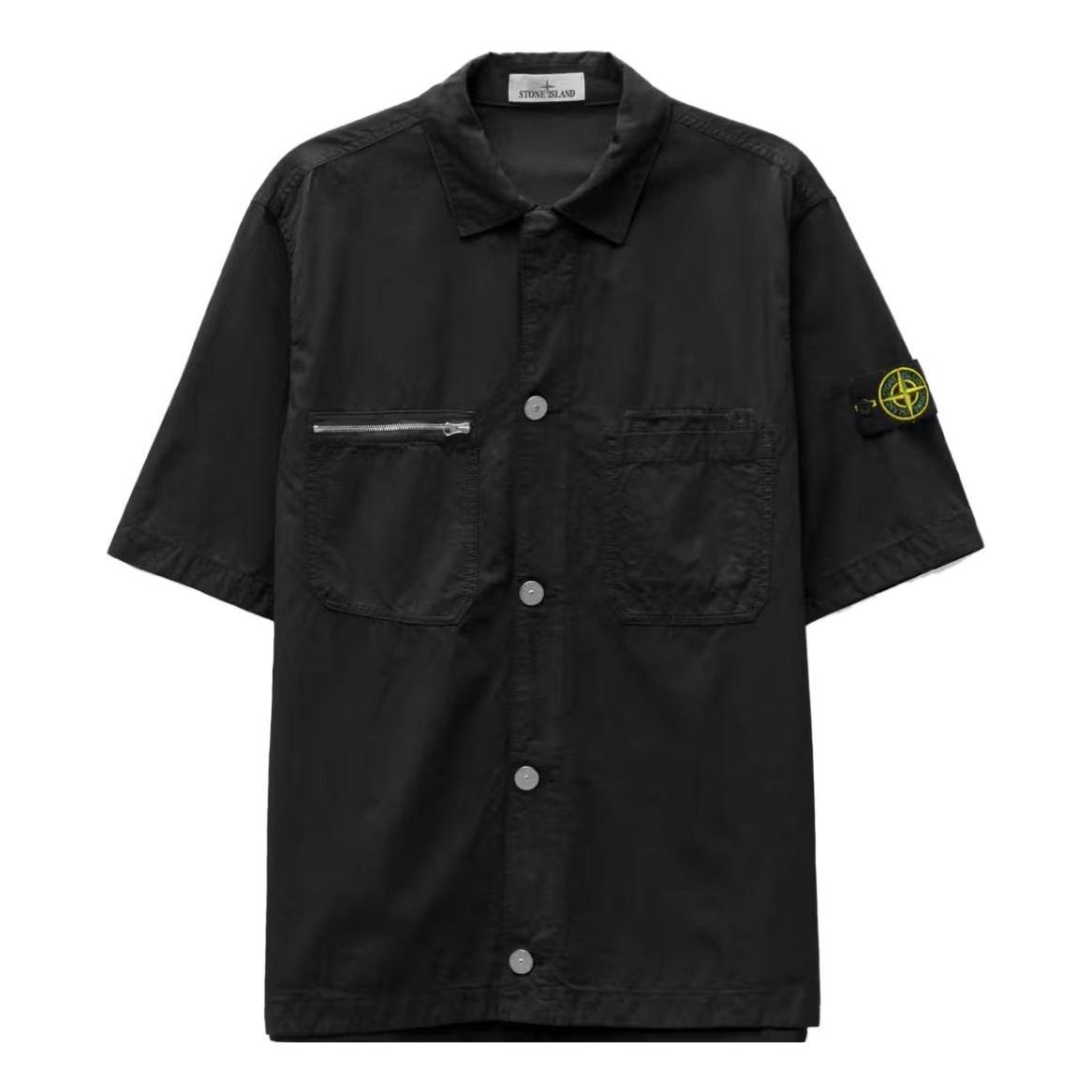 Риза Stone Island Zip Pocket Shirt Черно | 781511429-V0029, 0