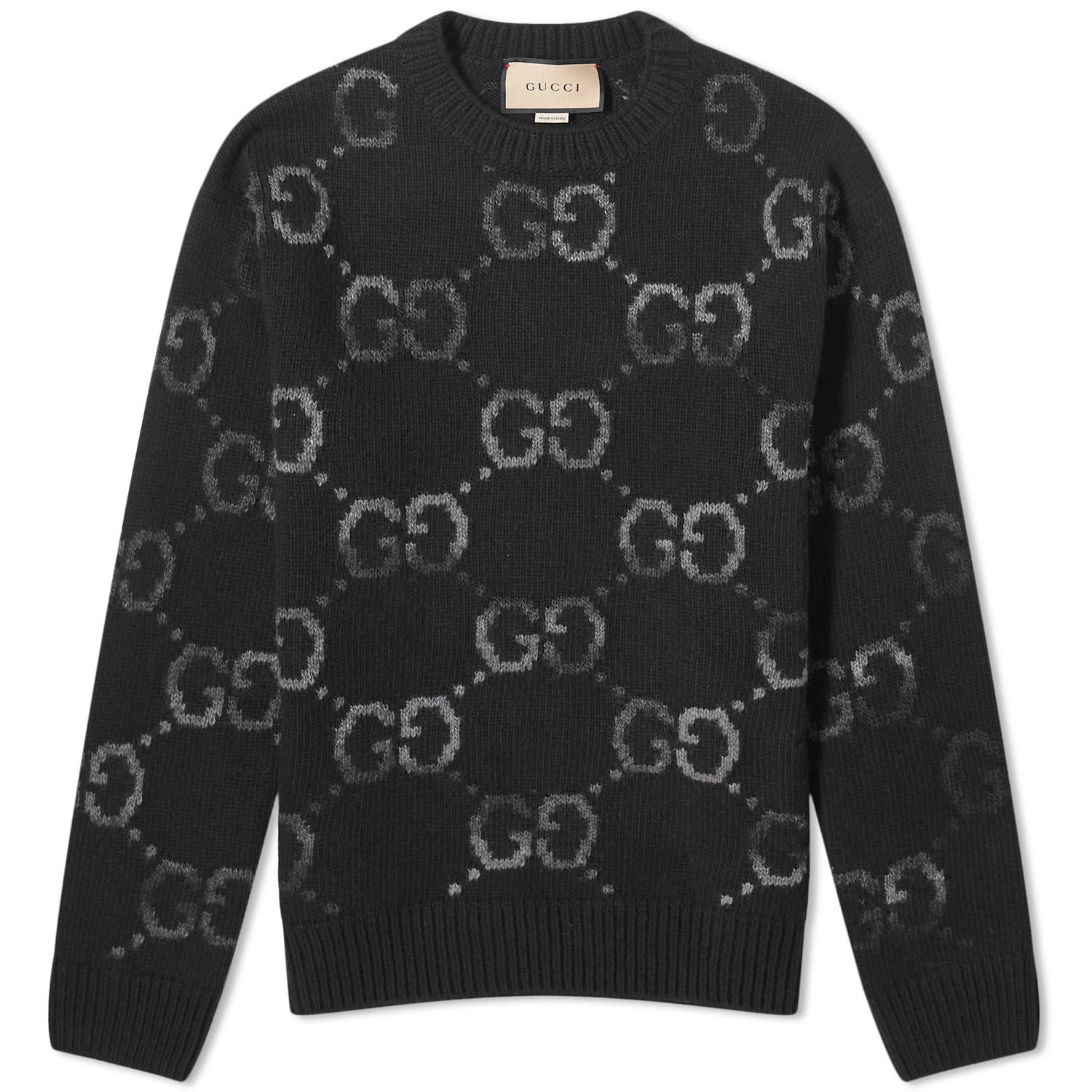 Пуловер Gucci Jumbo GG Jacquard Crewneck Черно | 770509-XKDSJ-1152, 0