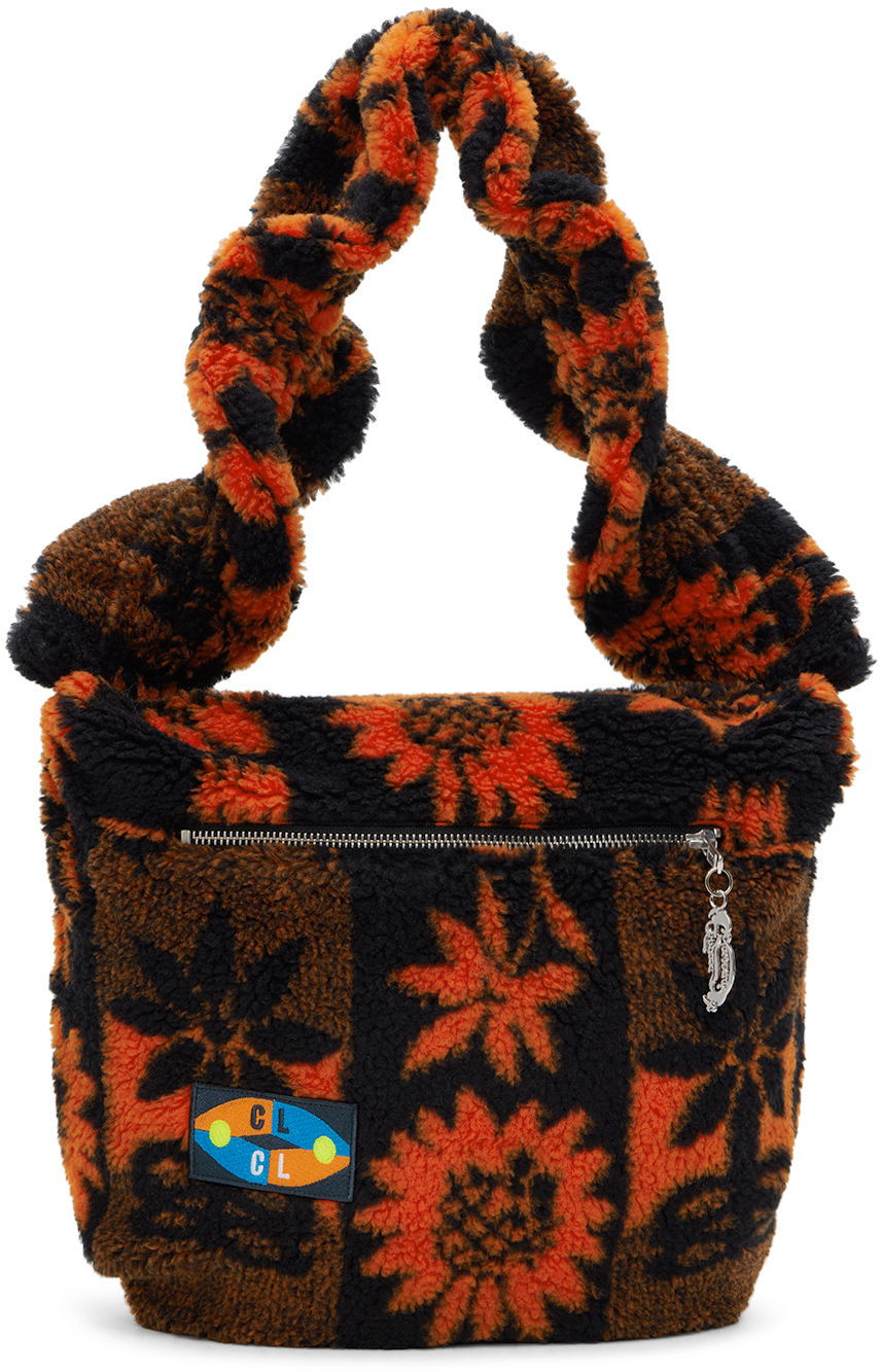 Чанта през рамо Chopova Lowena Chopova Lowena Sunflower Fleece Shoulder Bag Оранжево
 | 1176, 0