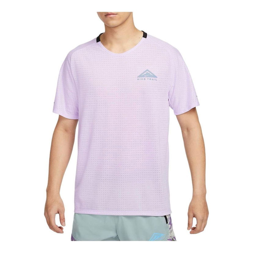 Тениска Nike Trail Solar Chase Performance T-Shirt Лилаво | DV9306-511