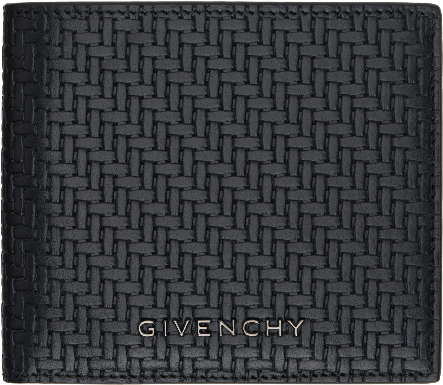 Портфейл Givenchy Braided Leather Wallet Черно | BK608NK1MM001, 0