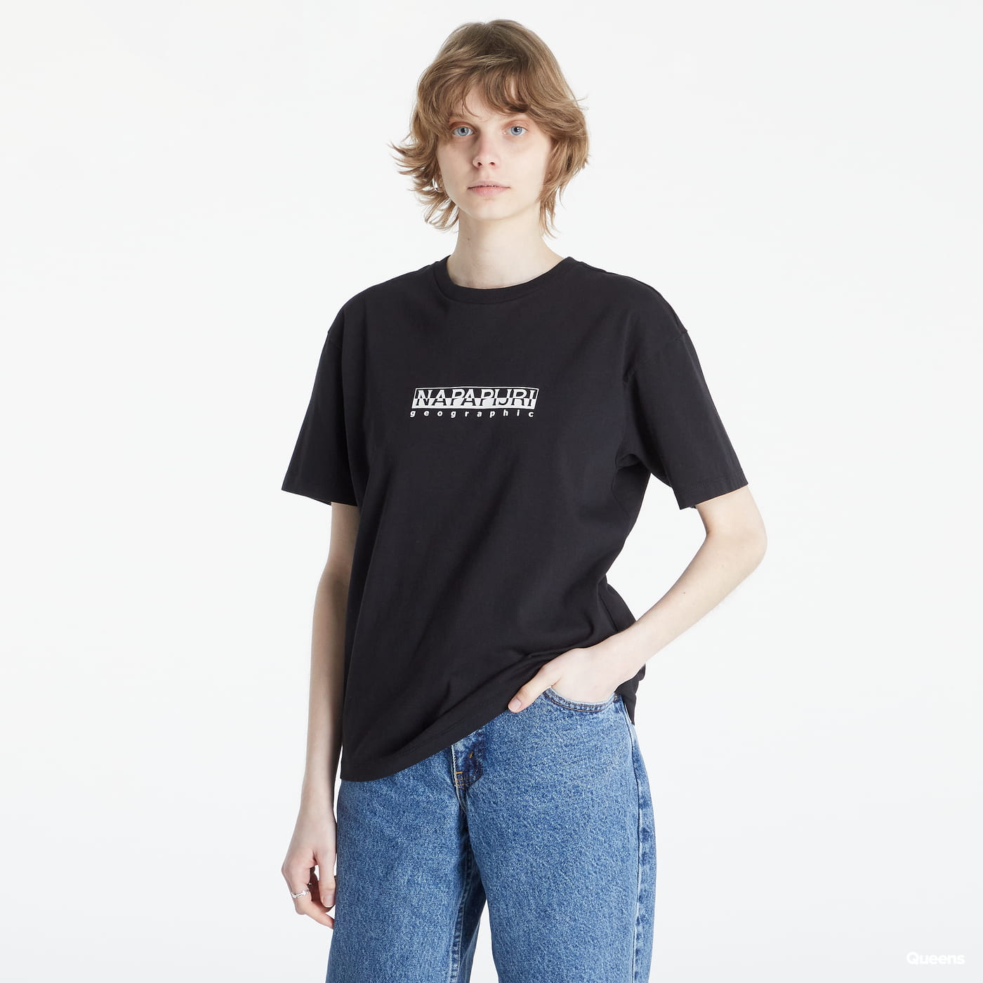 Тениска Napapijri S-Box Tee Черно | NP0A4GDD0411, 0