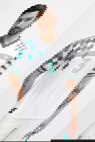 Тениска adidas Originals adidas Originals Nuwave 90S Jersey T-Shirt Бяло | KD4870, 0
