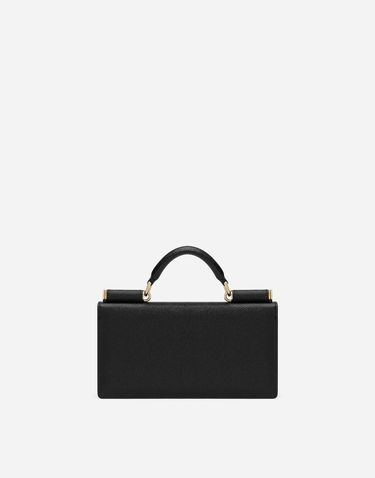 Дамска чанта Dolce & Gabbana Dolce & Gabbana Dauphine Print Calfskin Mini Bag Черно | BI3280A100180999, 3