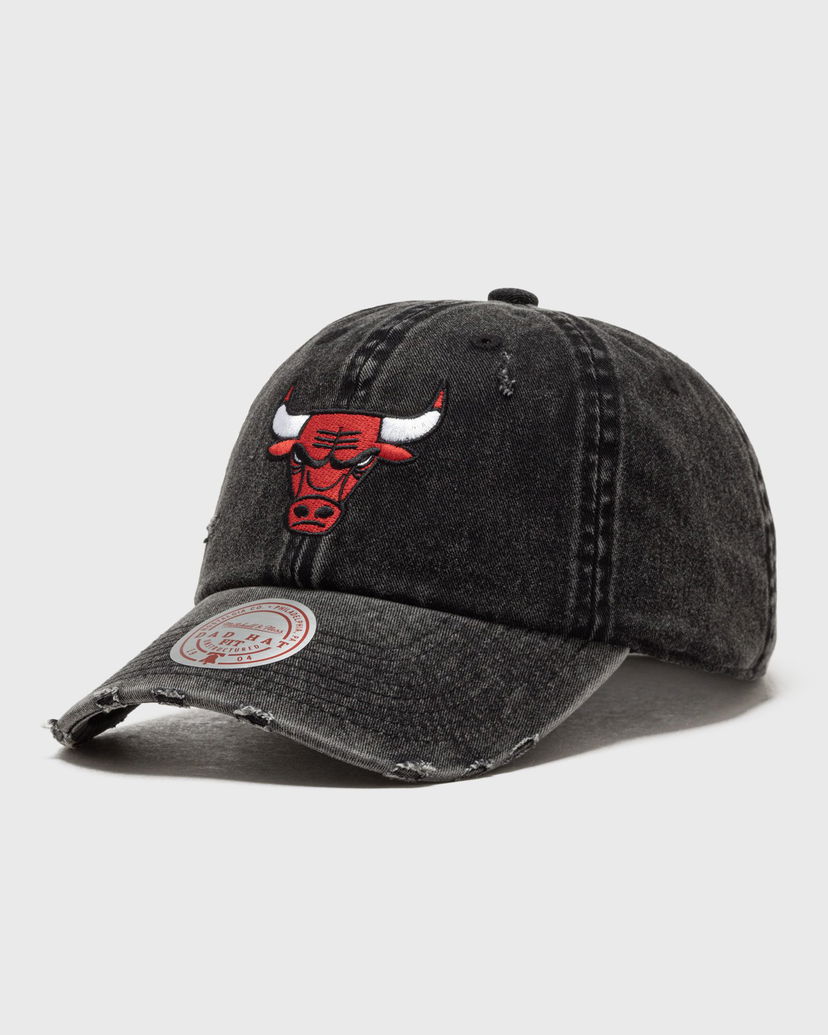 Шапка с козирка Mitchell & Ness Chicago Bulls Strapback Cap Черно | HD11387-CBUBLCK
