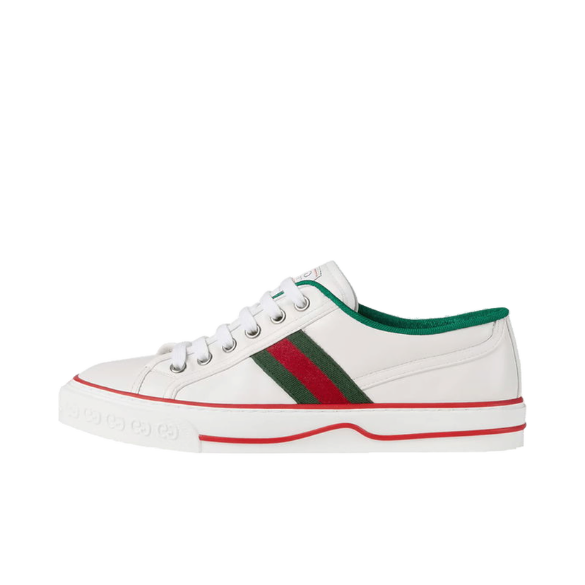 Кецове и обувки Gucci Tennis 1977 White Green Red (Women's) Бяло | 645979 17L10 9060
