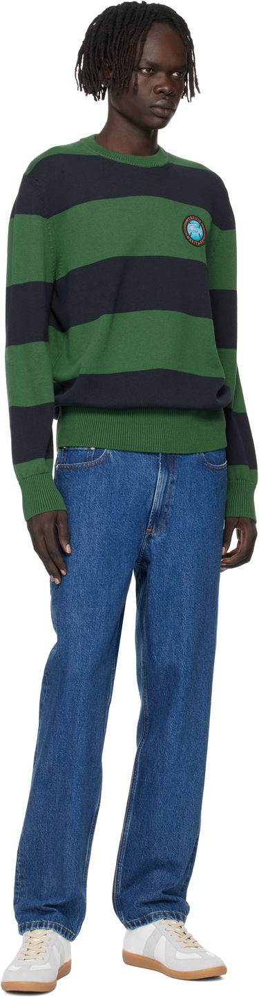 Пуловер Lacoste Lacoste Striped Cotton Jersey Sweater Зелено | AH5179_C5C, 3
