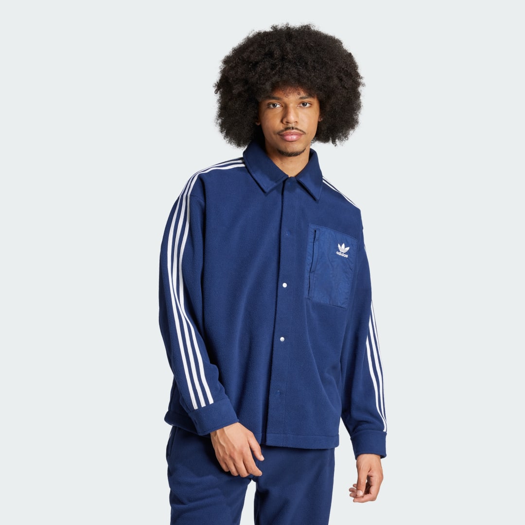 Риза adidas Performance Adicolor Polar Fleece Синьо | IX5217, 1