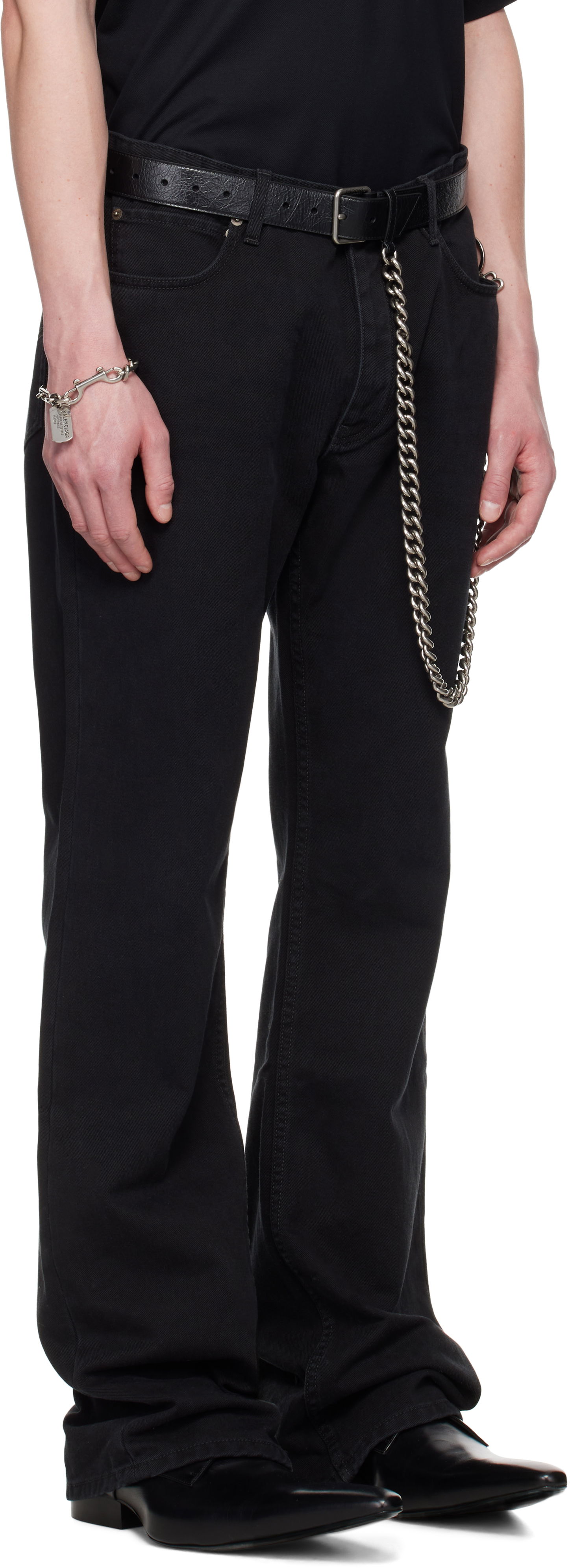 Дънки Balenciaga Balenciaga Straight Fit Jeans Черно | 810788TQW83, 1