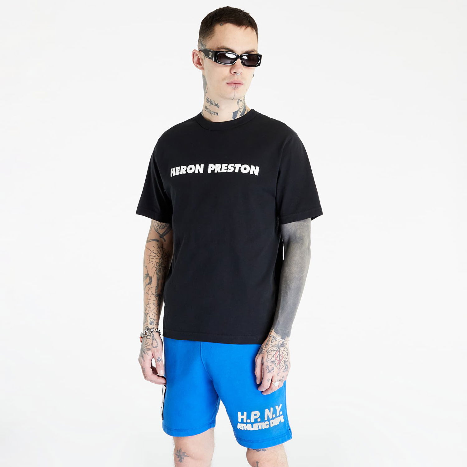 Тениска HERON PRESTON This Is Not Short Sleeve Tee Черно | HMAA032S23JER0091001, 1