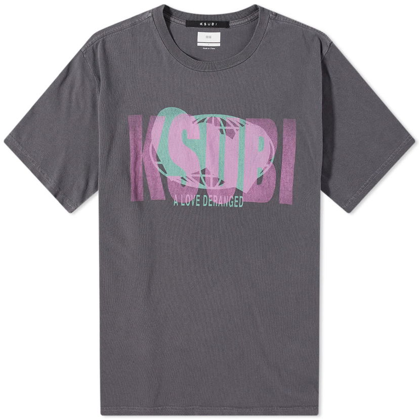 Тениска Ksubi KSUBI Deranged Logo Graphic T-Shirt Сиво | 5000007158