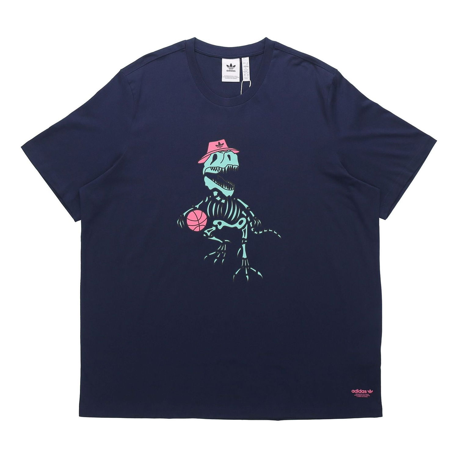 Тениска adidas Originals Originals Dino Basketball Graphic T-Shirt Синьо | H13455, 0