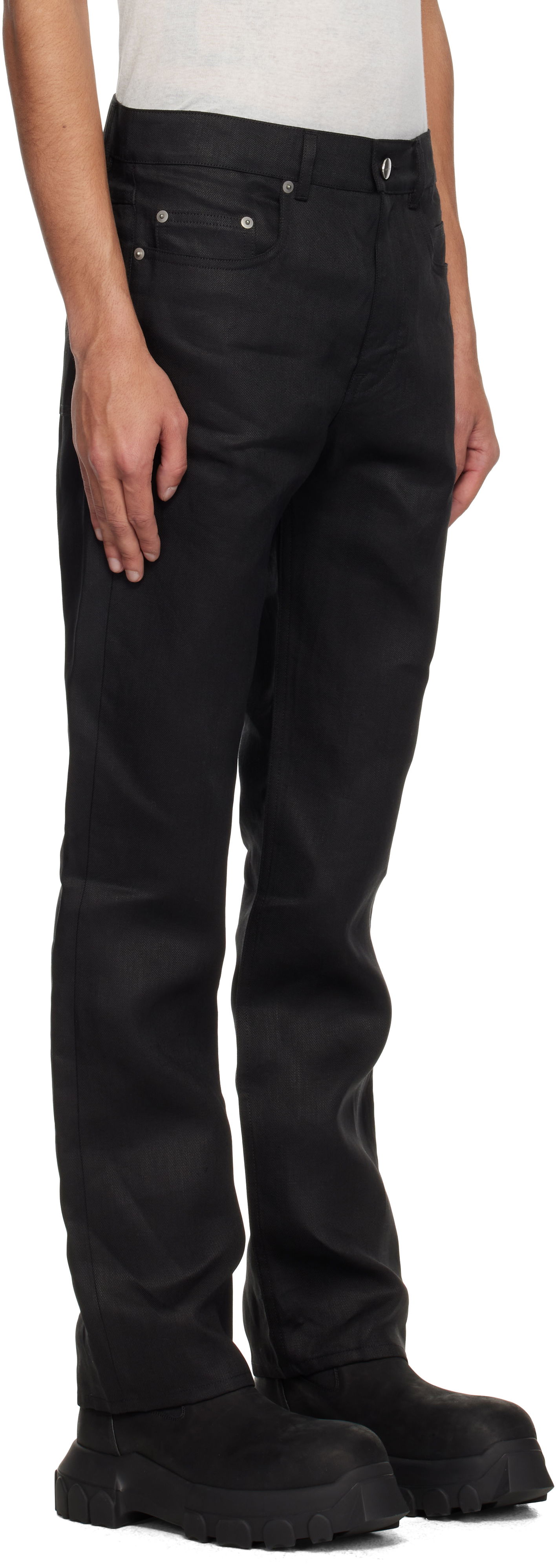 Дънки Rick Owens Rick Owens Hollywood Headon Utility Jeans Черно | RR01E5308 TWL, 1