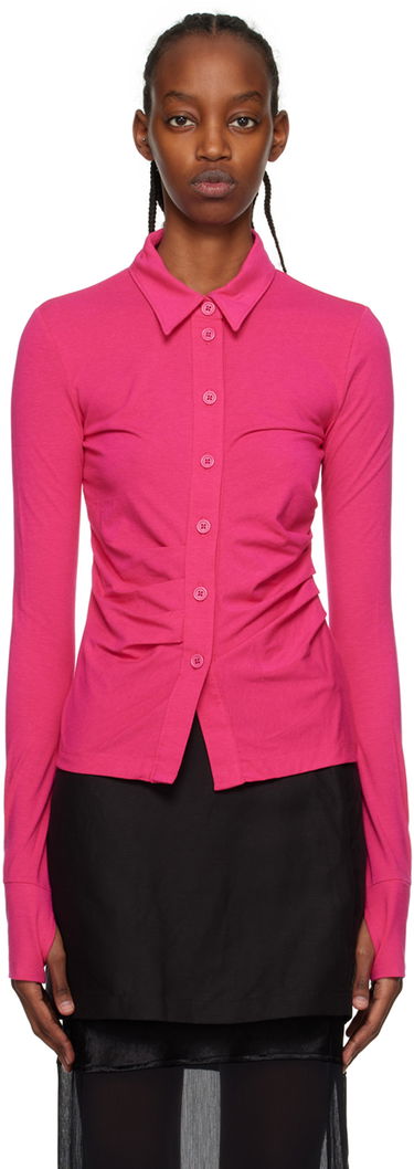 Риза Helmut Lang Exclusive Shirred Shirt Розово | N01HW511, 0