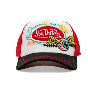 Шапка с козирка Von Dutch Von Dutch Trucker Patches Cap Червено | VD/0/CAS1/PAT/RED, 1