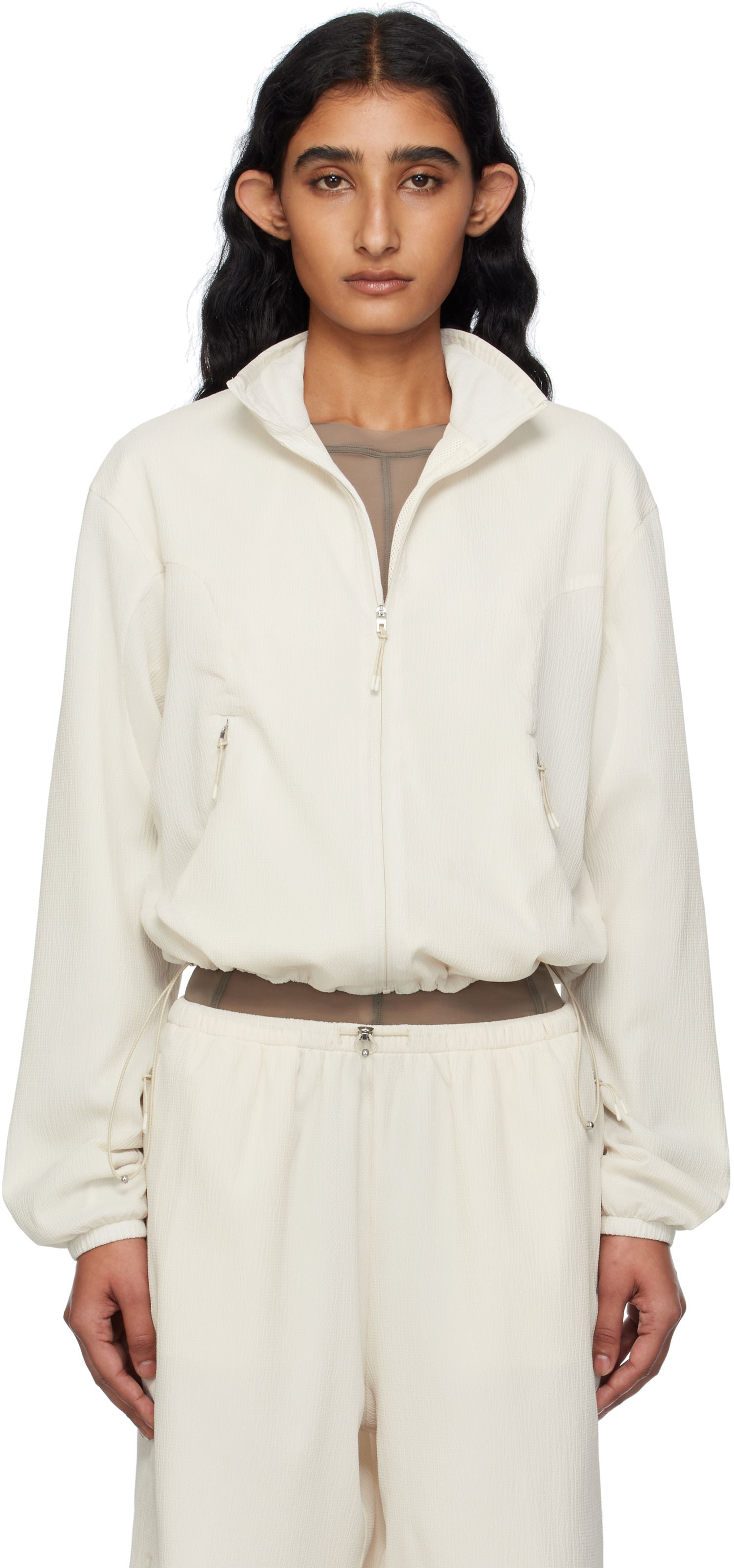 Яке On Running Zendaya Edition Cropped Track Jacket Бяло | 1WF31103504, 0
