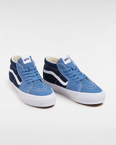 Кецове и обувки Vans Premium Sk8-mid 83 Shoes (lx Stv Navy/white) Unisex White, Size 3.5 Тъмно синьо | VN000CQQDWR, 1