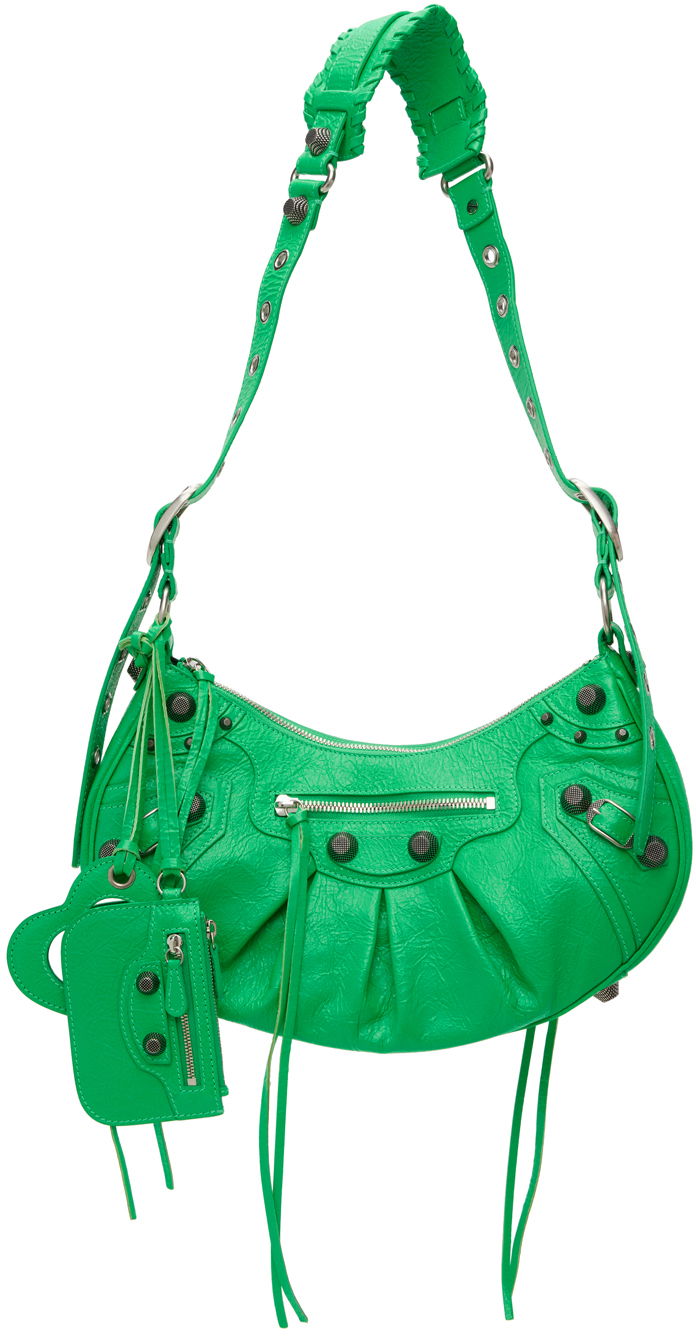 Чанта през рамо Balenciaga Small 'Le Cagole' Bag Зелено | 671307 1VG9Y, 0