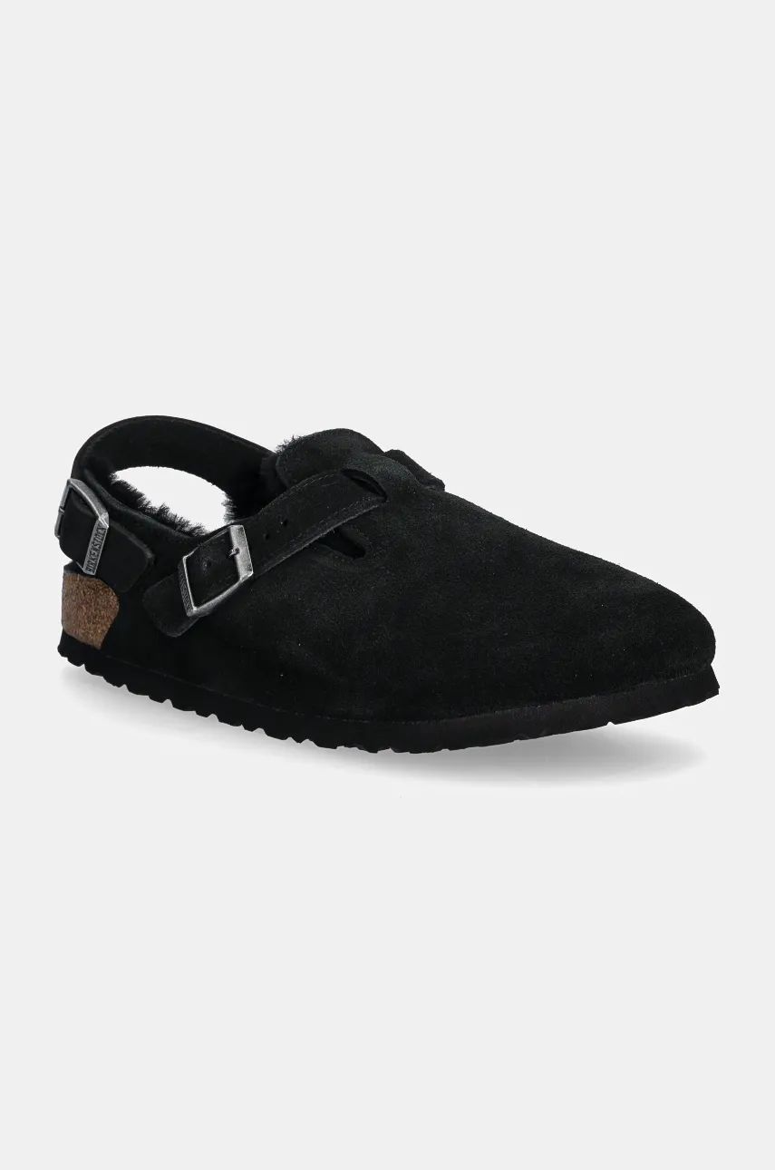 Кецове и обувки Birkenstock Tokio Suede Slippers Черно | 1028328, 0