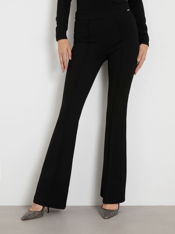 Панталони GUESS High Rise Flare Pant Черно | W4RB44KC2A2, 0