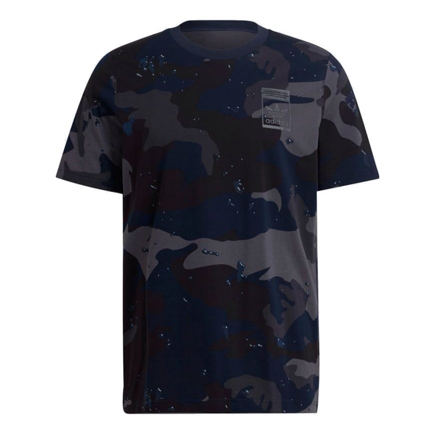 Тениска adidas Originals Originals Camouflage Print Short Sleeve T-Shirt Синьо | H13493, 0