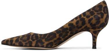 Кецове и обувки Gianvito Rossi Leopard Print Suede Gianvito 55 Pumps Многоцветен | G20336-55RIC-CMD, 2