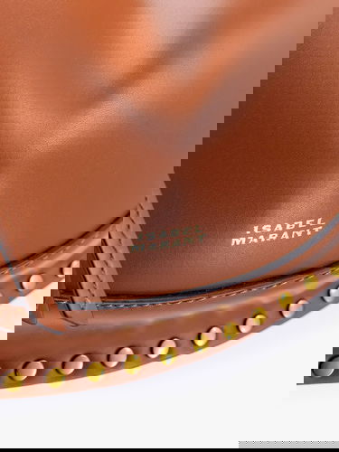 Чанта през рамо ISABEL MARANT Leather Shoulder Bag Кафяво | PP0001FAA1C01M50CO, 4