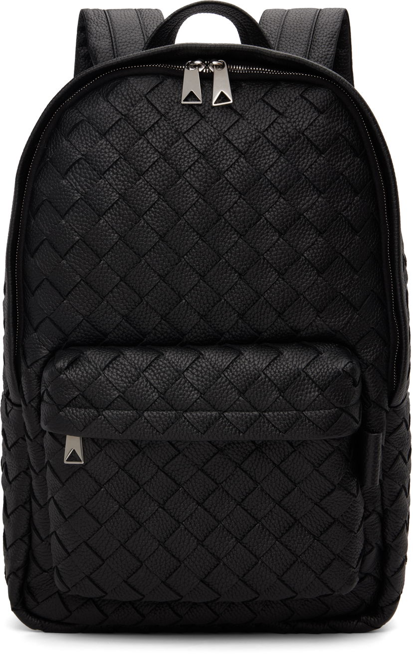Раница Bottega Veneta Bottega Veneta Intrecciato Leather Backpack Черно | 833158V5I528803