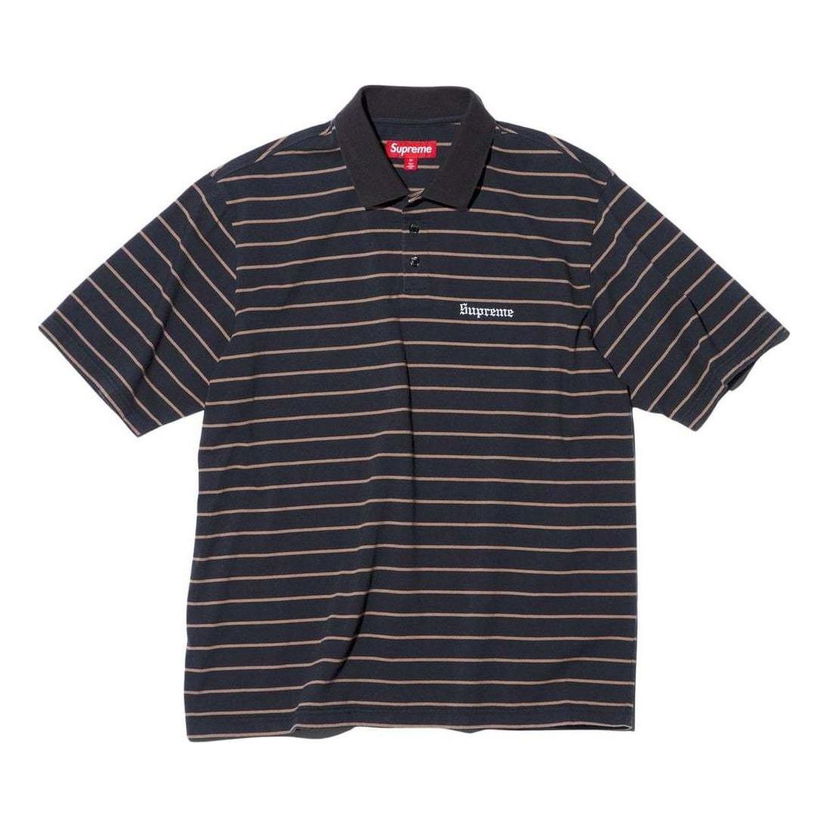 Поло тениска Supreme Melvins Stripe Short Sleeve Polo Черно | SUP-SS24-221