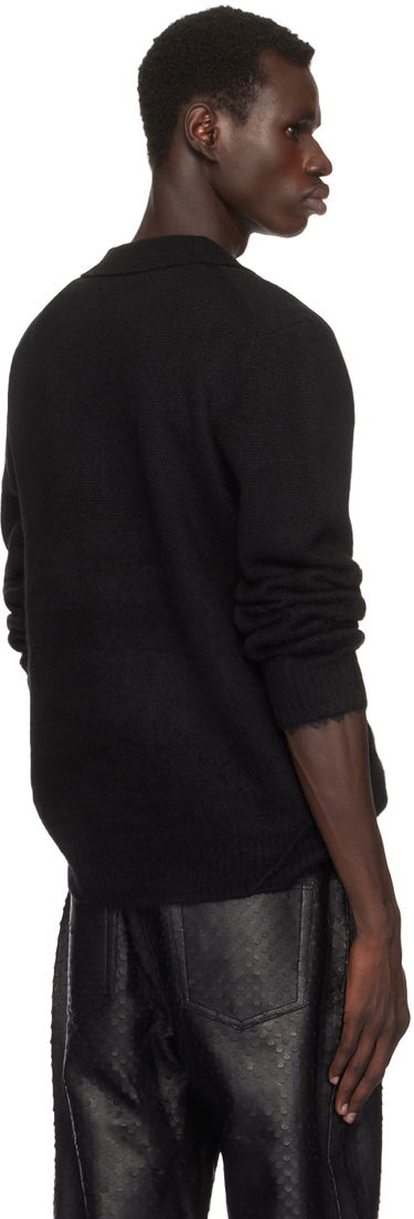 Пуловер Helmut Lang Helmut Lang Brushed Polo Черно | O06HM796, 2