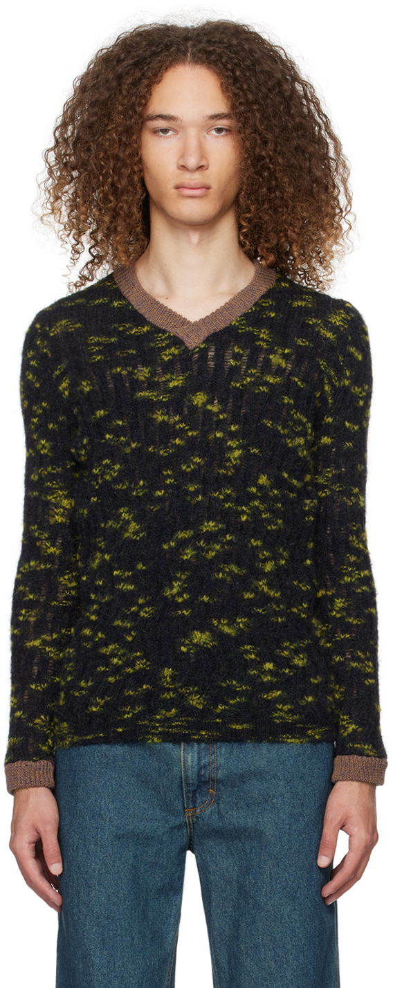 Пуловер Eckhaus Latta Plume Sweater Черно | 8058-EL-PS24-C - CELESTIAL