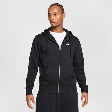 Суитчър Nike Nike Club Fleece Full-Zip Hoodie Черно | FN3861-010, 1