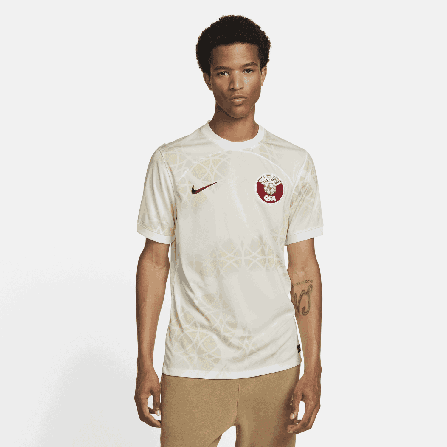 Фланелка Nike Nike Dri-FIT Qatar 2022/23 Stadium Away Football Jersey Бяло | DN0701-100, 0