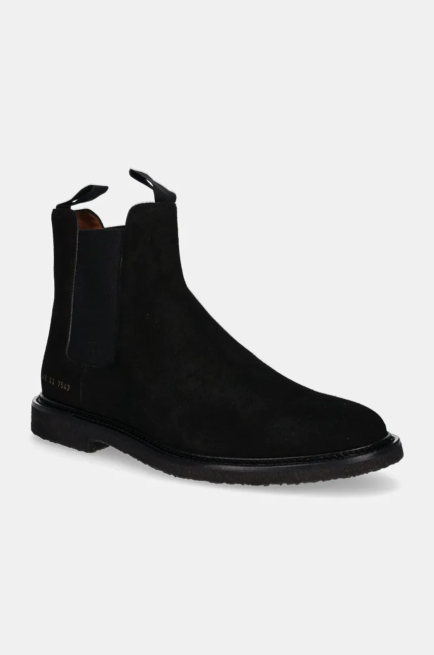 Кецове и обувки Common Projects Chelsea Waxed Suede Boots Черно | 2446.7547, 0