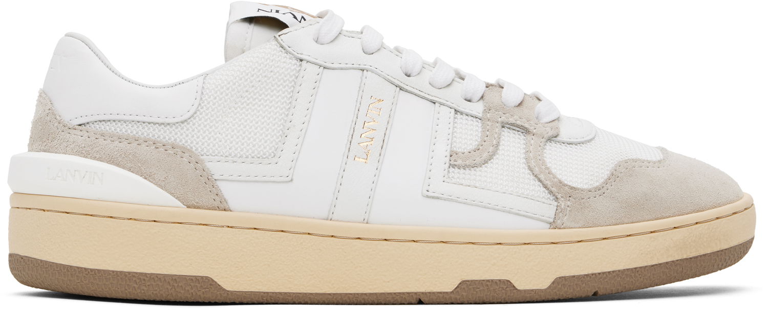 Кецове и обувки LANVIN White Clay Mesh Sneakers Бяло | FU-SKDK00-NASH-P25, 0