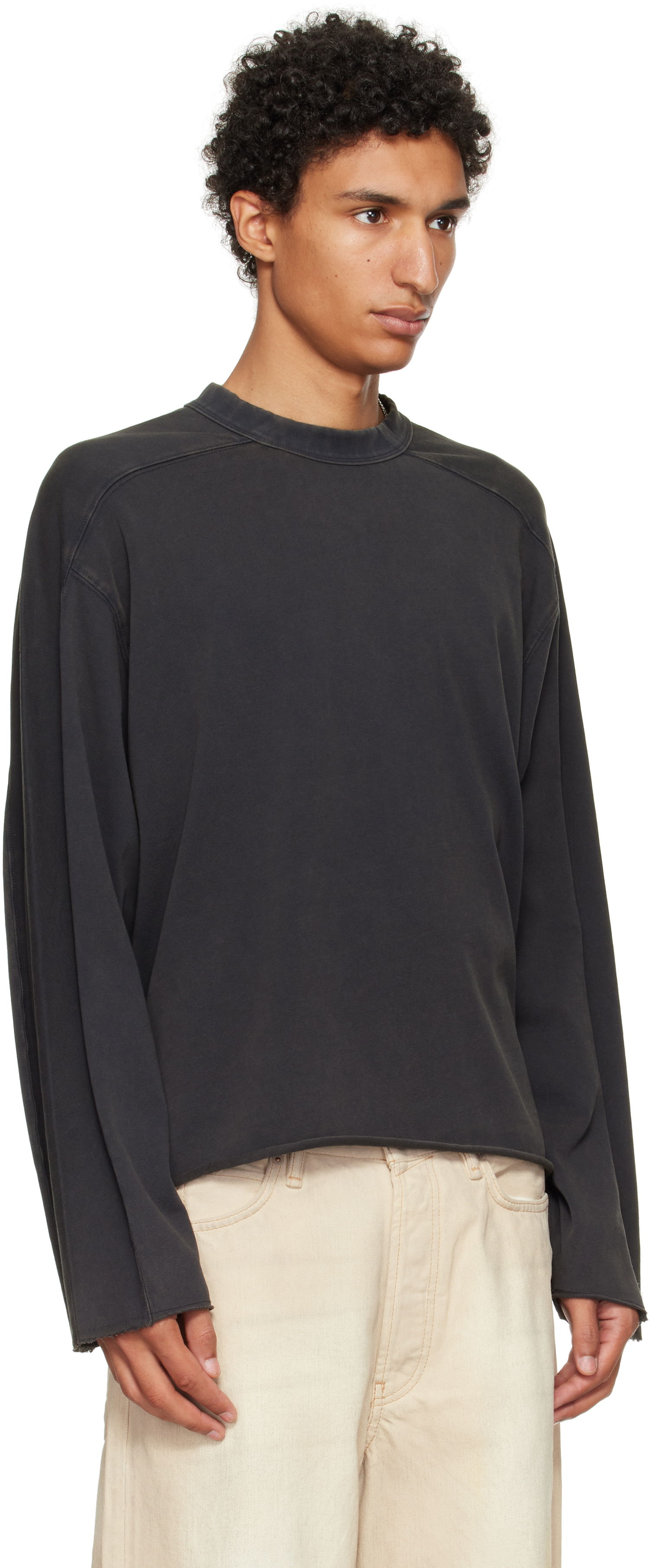 Тениска Entire Studios Heavy Long Sleeve T-shirt Черно | ES2486WB, 1