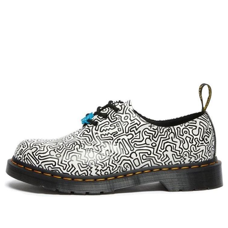 Кецове и обувки Dr. Martens Keith Haring 1461 Printed Shoes Бяло | 26833009