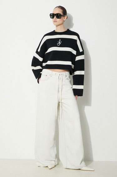 Пуловер JW Anderson Cropped Anchor Jumper Sweater Черно | KW1121.YN0264.901, 1