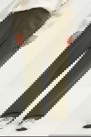 Карго панталони Carhartt WIP Kingston Wide-Leg Cargo High Waist Pant Зелено | I034840.4106, 0