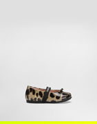 Dolce & Gabbana Printed Shiny Calfskin Ballet Flats