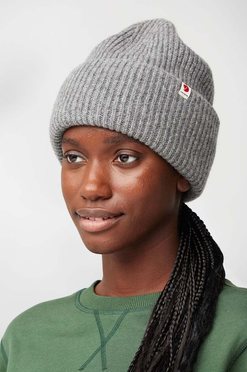 Шапка FJÄLLRÄVEN Heavy Beanie Сиво | F12100006.020, 0