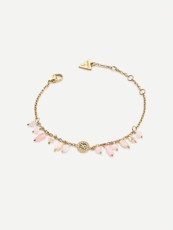 Гривна GUESS Charm Bracelet with Pink Beads Розово | JUBB04685JW, 0