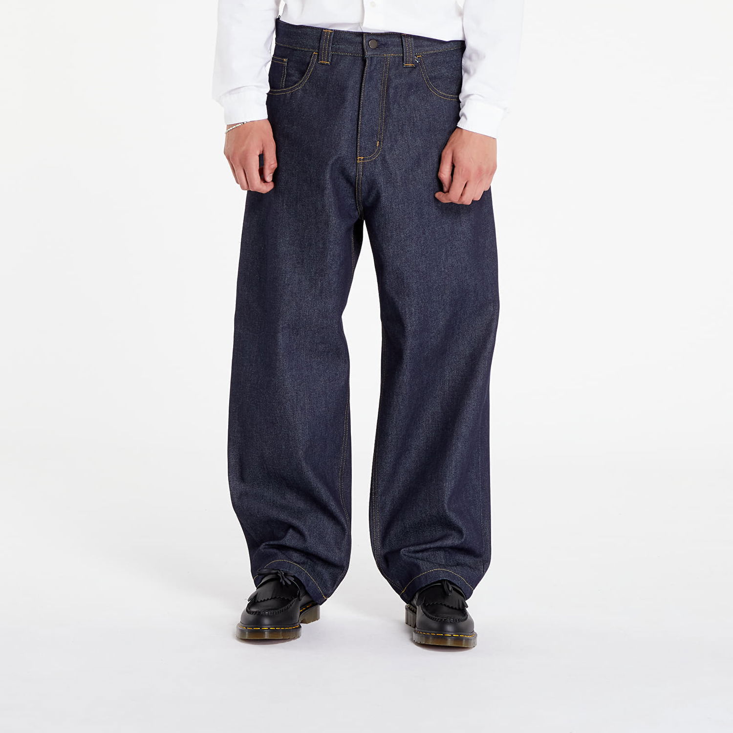 Панталони Carhartt WIP Pants Brandon Pant Blue Rigid Тъмно синьо | I031246.0101, 0